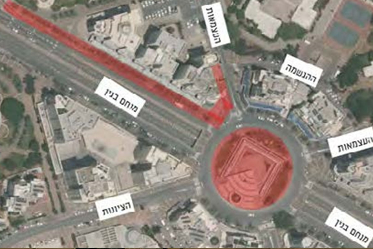 מיום ראשון יחלו פעולות פירוק כיכר רמון