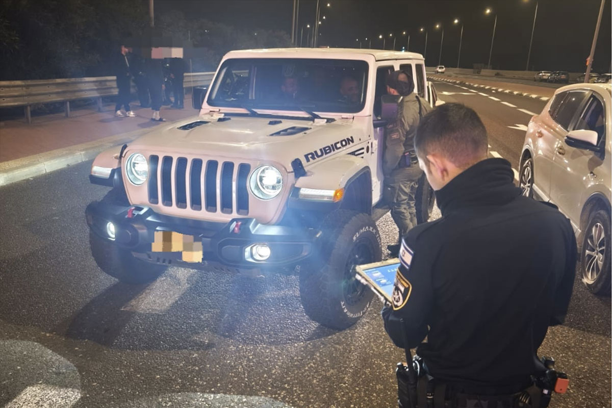 מבצע אכיפה ליילי - 307 דוחות ו-9 כלי רכב הורדו מהכביש