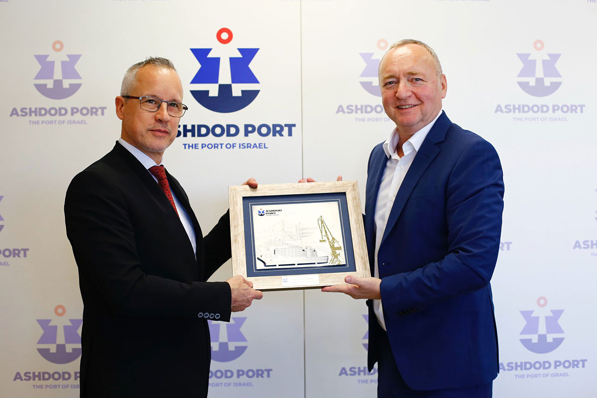 יו"ר חברת נמל אשדוד: "אנו מודים לשגרירות שוויץ על הבעת האמון בנמל אשדוד"