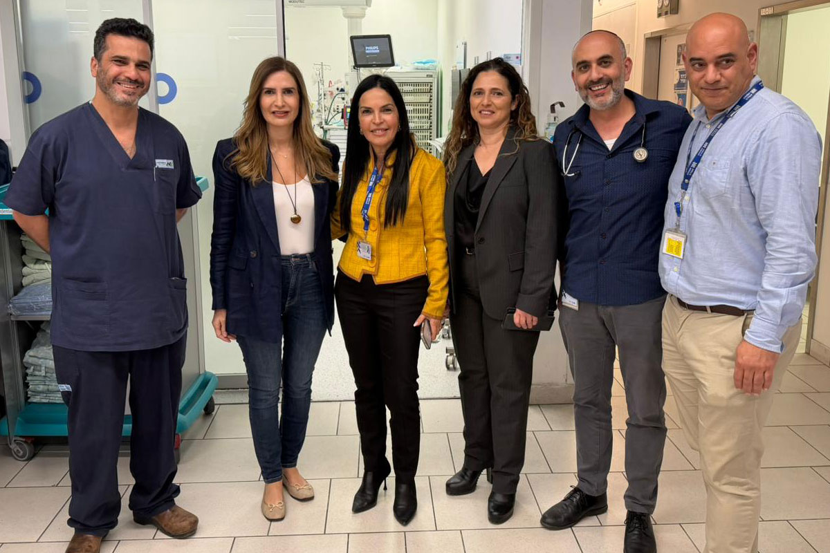 מנכ״לית מכבי שירותי בריאות ביקרה בבי״ח אסותא