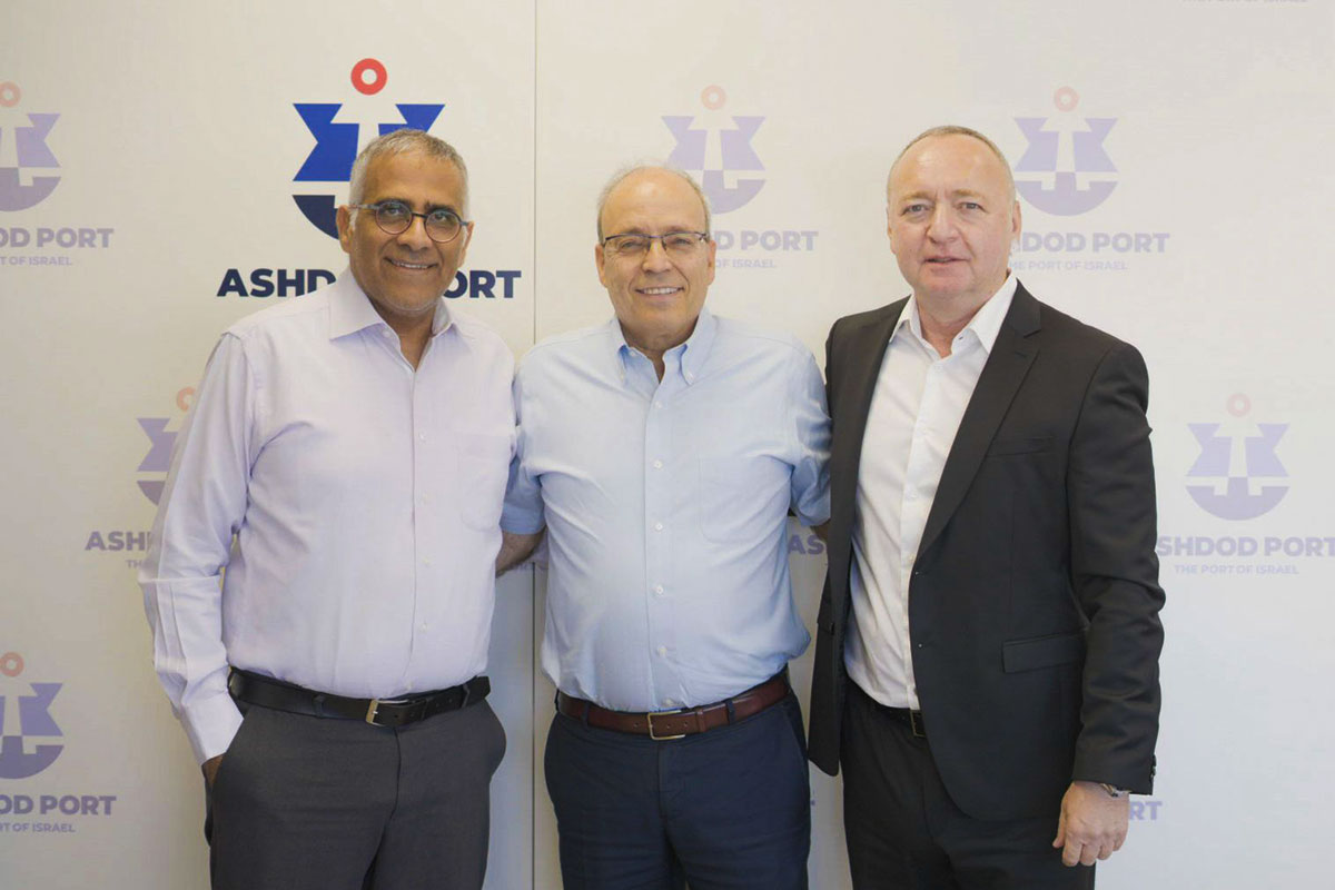 נשיא התאחדות התעשיינים, אברהם נובוגרוצקי ערך ביקור עבודה בנמל אשדוד