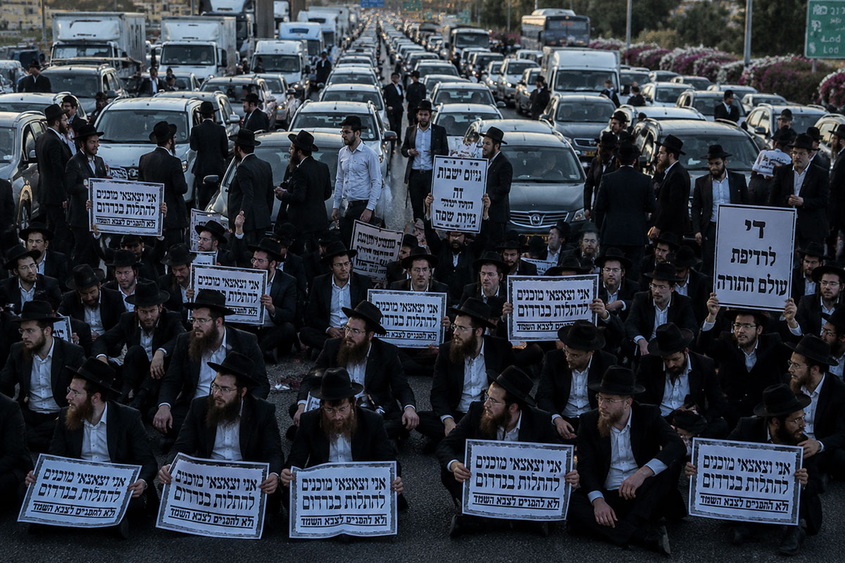 מחאת הגיוס משנה כיוון: שיירות איטיות במקום חסימות כבישים