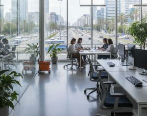 מעבר לרצפה נקייה: אתגרי הניקיון הייחודיים של משרדים במטרופולין התל אביבי