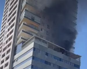 שריפה פרצה בקומת השירות במגדלי קיי באשדוד