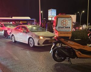  "סכנה על גלגלים" - עוד תאונה באשדוד. בן 30 נפצע בינוני בתאונת קורקינט