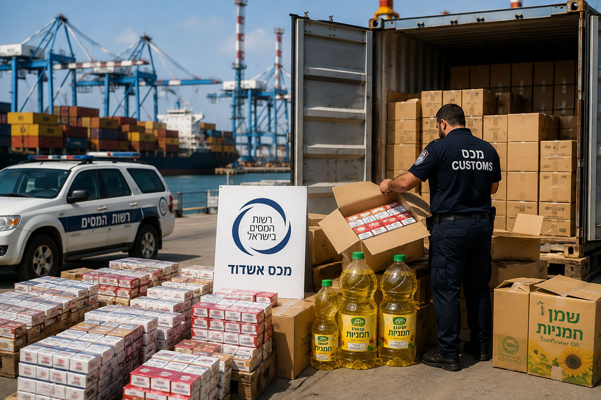 חשד להברחת סיגריות: 2 חשודים נעצרו, היקף המס שנגרע מוערך בכ־30 מיליון שקל