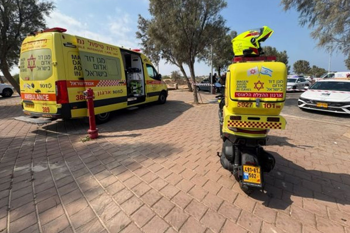 אירוע ירי בחוף באר שבע: מותו של אדם נקבע במקום