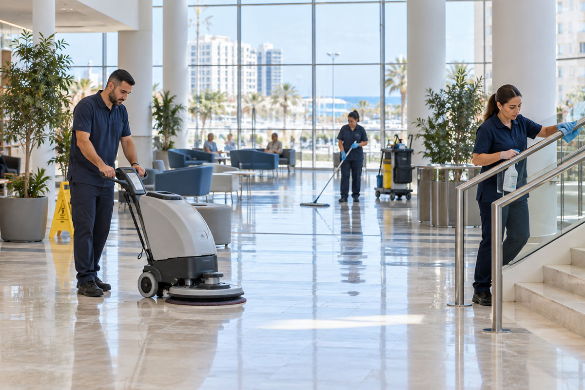 ניקיון במוסדות ובמבני ציבור והאתגרים שאינם קיימים בניקיון רגיל