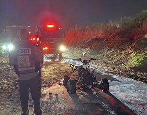 פצוע בהתלקחות טרקטורון חשמלי בשטח פתוח סמוך לאשדוד